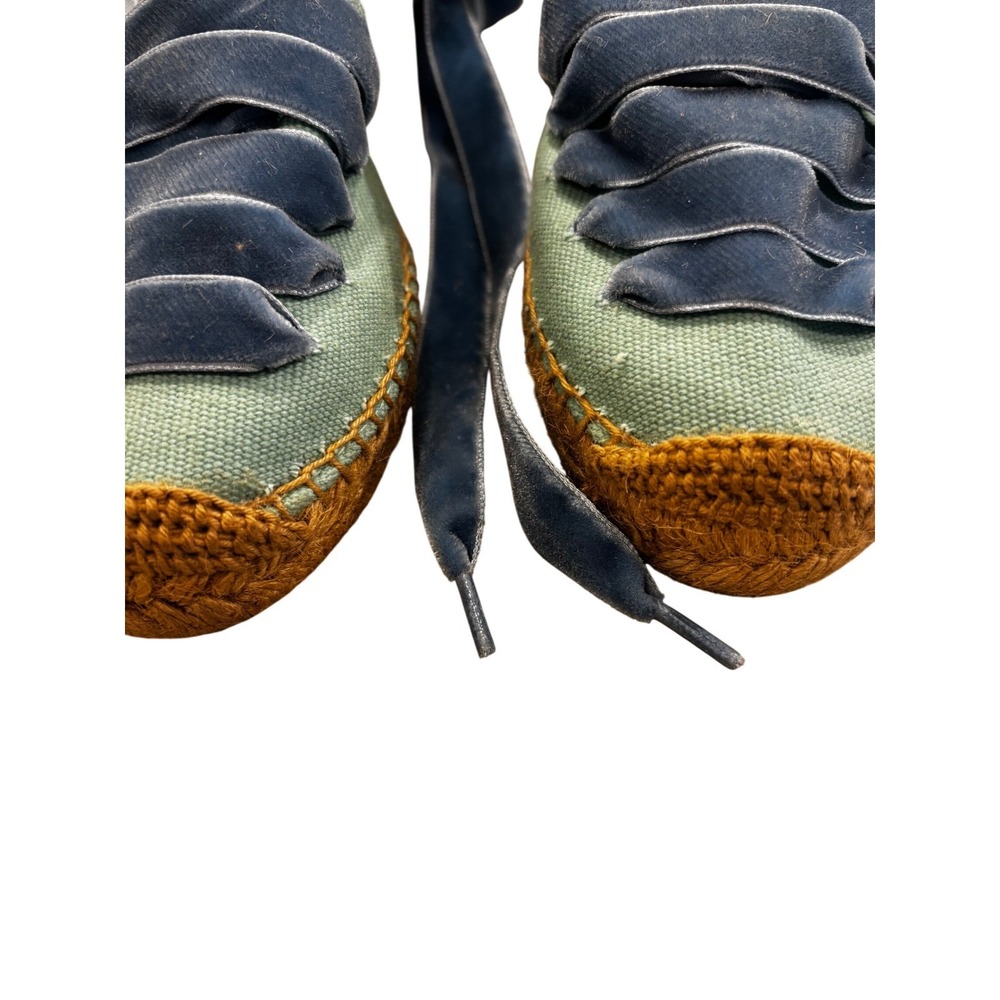 Penelope Chilvers Low Valenciana Dali‎ Espadrilles Sky/Blue Velvet Anthropologie - Picture 7 of 13